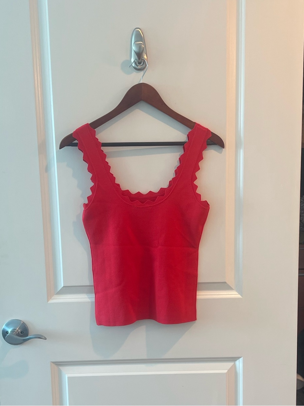 TUCKERNUCK Cherry Ric Rac Compression Tank - Picture 6 of 16